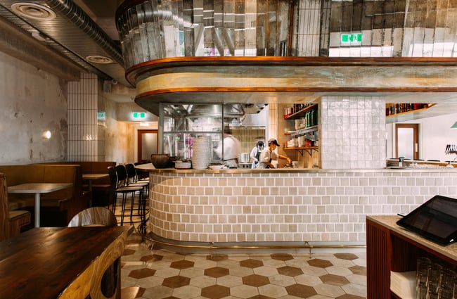 Inside Kisa Restaurant Wellington.