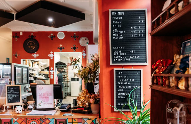 Front counter at Le Ciel.