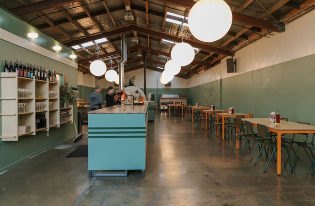 The inside of Lillies bar and restaurant in Christchurch.