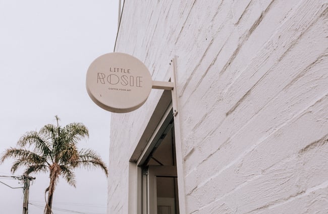 Exterior sign for Little Rosie in Parnell.