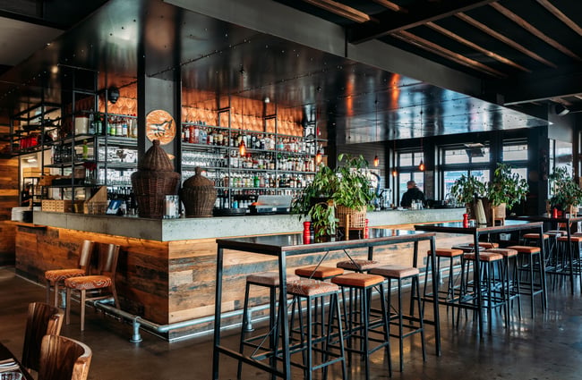 The bar area at Little Savanna.