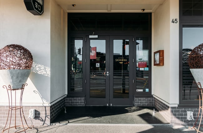 Door entrance to Little Savanna.