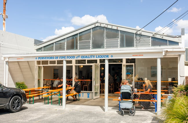 Exterior of Local Talent Taverna.