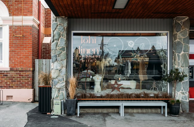 The exterior of Lohi Linen Ranfurly Central Otago.