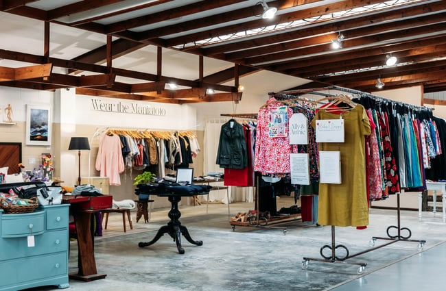 The inside of Lohi Linen Ranfurly Central Otago.
