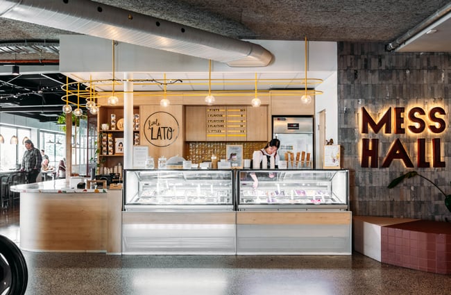 Food outlet frontage of the Mess Hall area of Made.