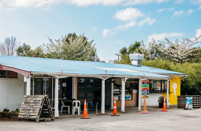 Building exterior of Manakau Market.