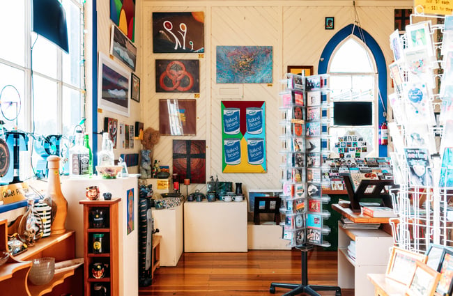 Works of art for sale at Mangaweka Gallery in Rangitikei.