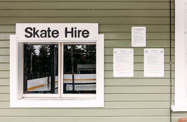 A window for skate hire.