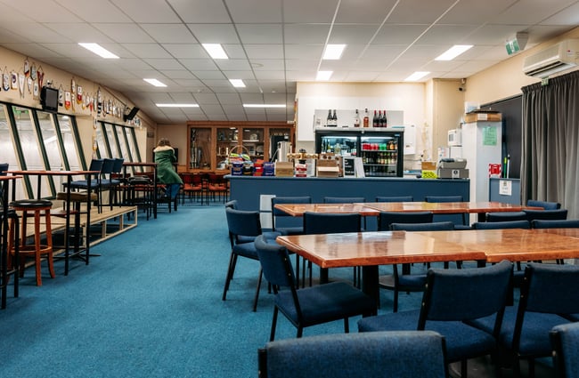 The dining room inside Maniototo Adventure Park Naseby Central Otago.