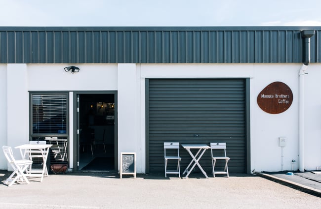 Entrance to Manuka Brothers, Hamilton.
