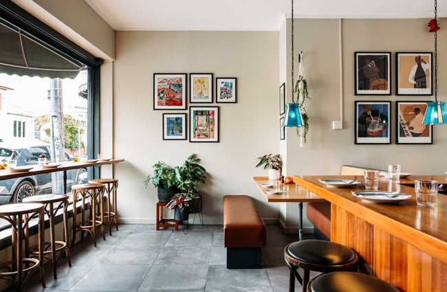The window seat inside Margot Wellington.