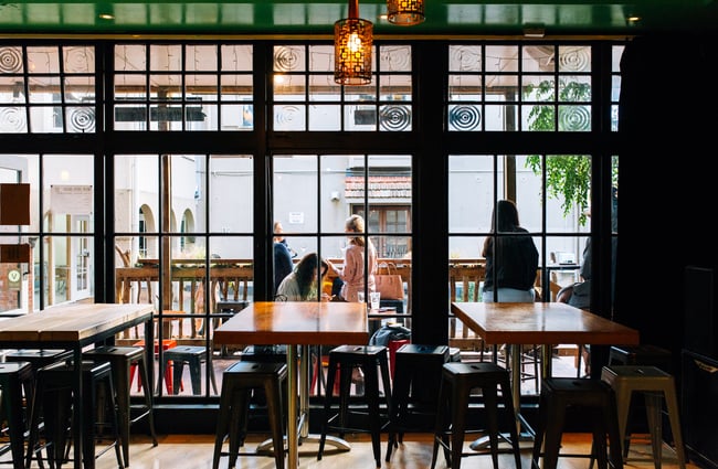 Seats in the bar.