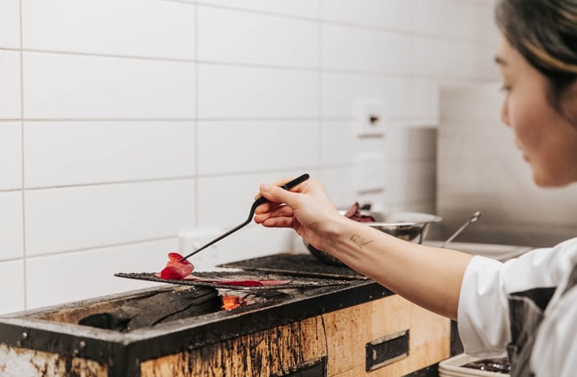 Close up of a chef.