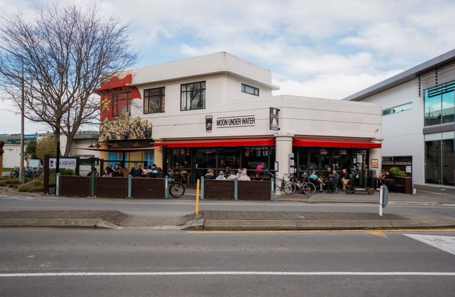 Exterior of Moon Under Water, Christchurch.