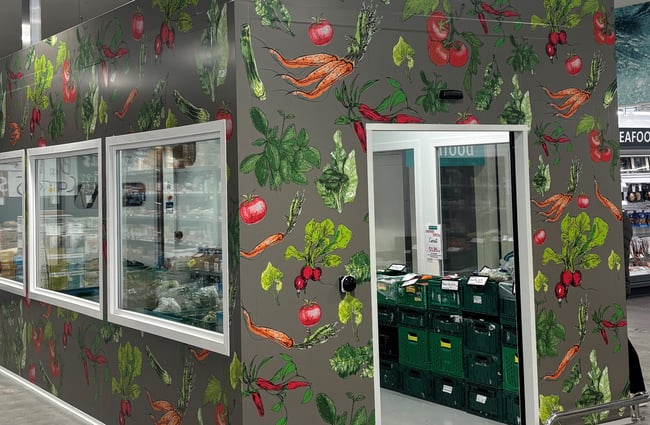 Produce chiller at Moore Wilsons.