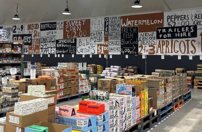 Pantry goods at Moore Wilson's.