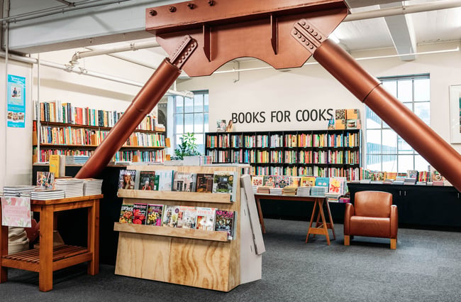 Cookbook section at Moore Wilson's in Wellington
