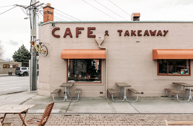 The exterior of Muddy Creek Cafe Omakau Central Otago.