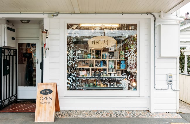 Entrance to Natty in Wellington.