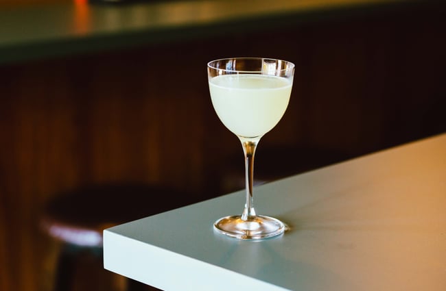 Cocktail on a table at Next Door, Wellington.