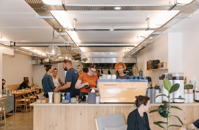 Interior view of Niche Cafe and Eatery in Sumner.