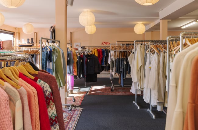 Wide view of the shop interior at Nifty.