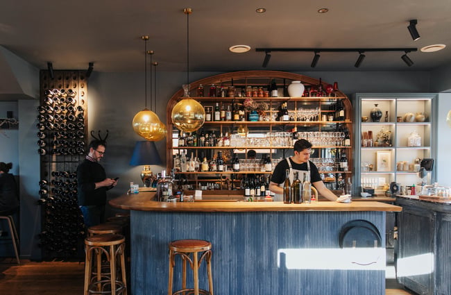 A staff member working at No.7 Balmac.