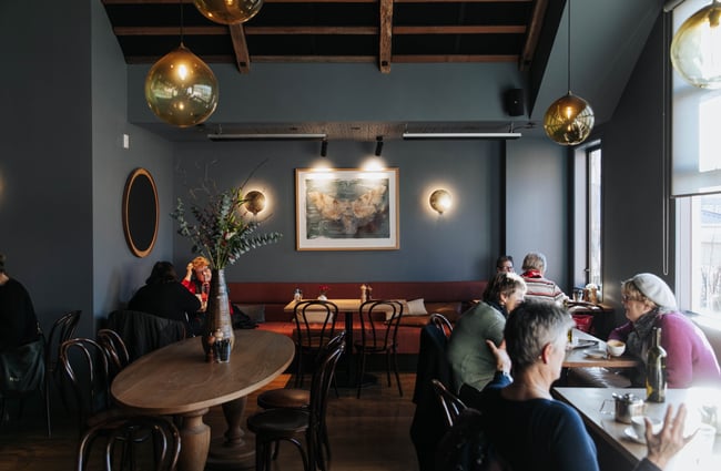 Customers dining inside No.7 Balmac.