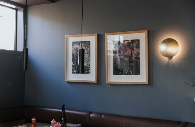 Art on the walls at No.7 Balmac.