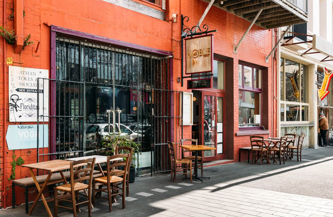 The exterior of Noble Rot in Wellington.