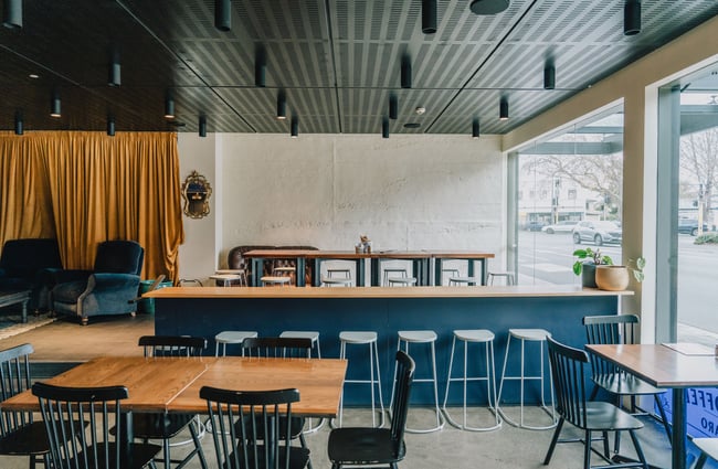 Seating inside Okioki by Great Pastry Co.