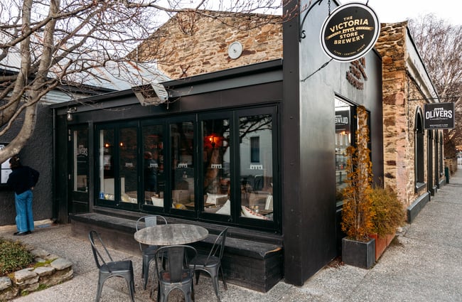 The outside of Olivers in Clyde.