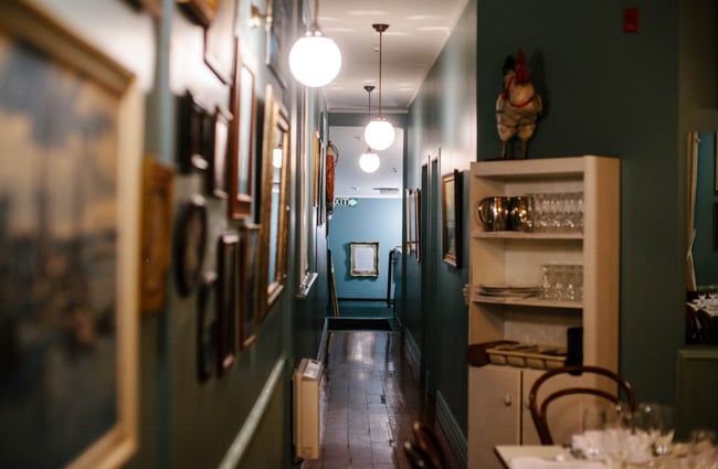 Long corridor.