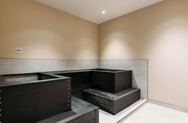 Cold plunge pool area at O-Studio.