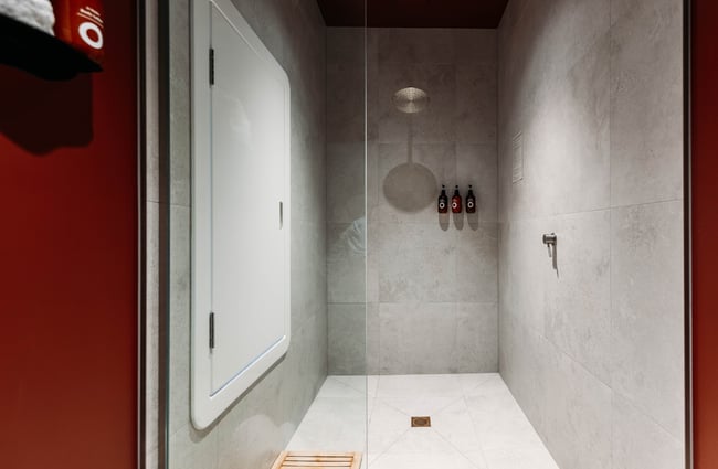 Shower area at O-Studio.