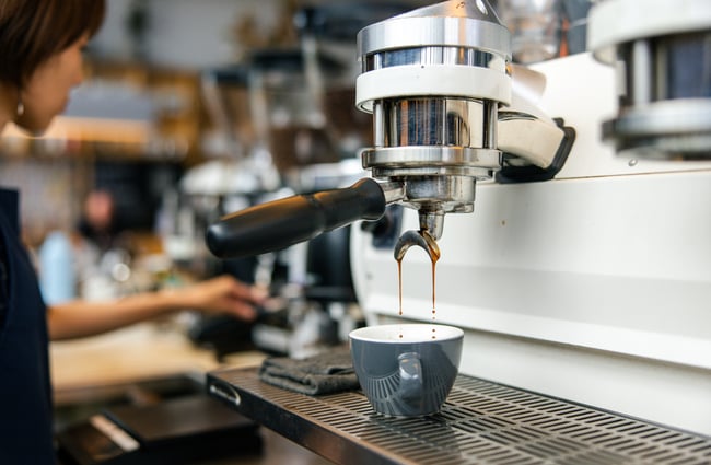 Coffee being made at Ozone Coffee.