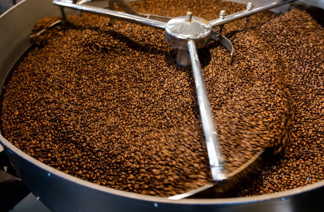 Roastery at work at Ozone Coffee.