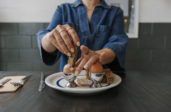 Egg soldiers at Ozone Coffee Walker Street.