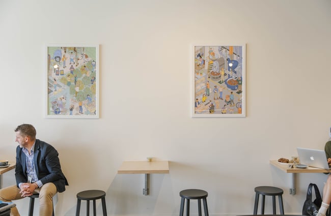 Interiors at Ozone Coffee Walker Street.