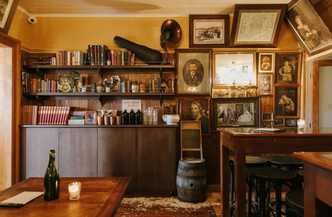 Seating area in the pub at Paddy McNaughton's, Christchurch.
