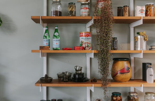 Shelves of artefacts at Park Ranger in Christchurch.