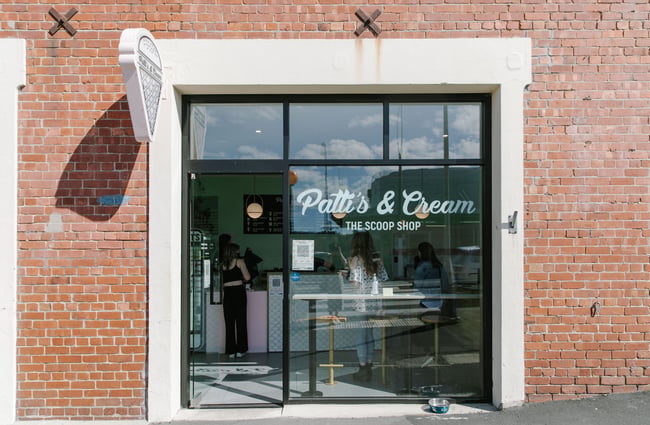 Exterior of Patti's and Cream, Dunedin.