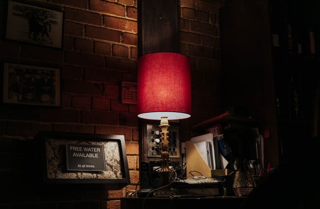 A lamp.