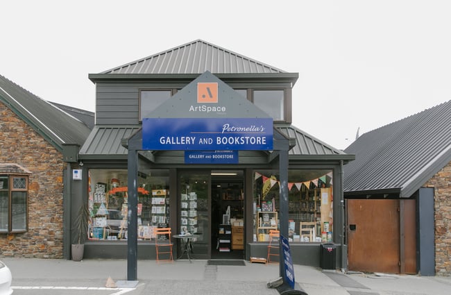 Exterior of Petronella's Gallery and Bookstore, Tekapo.