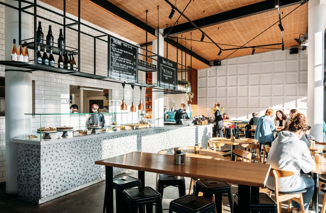 Cafe space at Pickle and Pie.