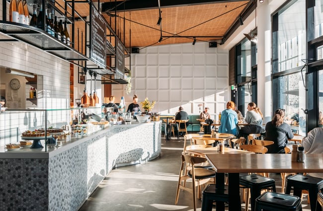 The cafe space at Pickle and Pie.