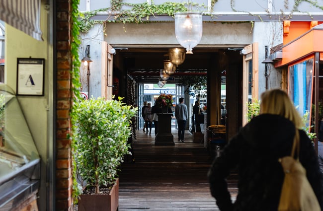 People walking.