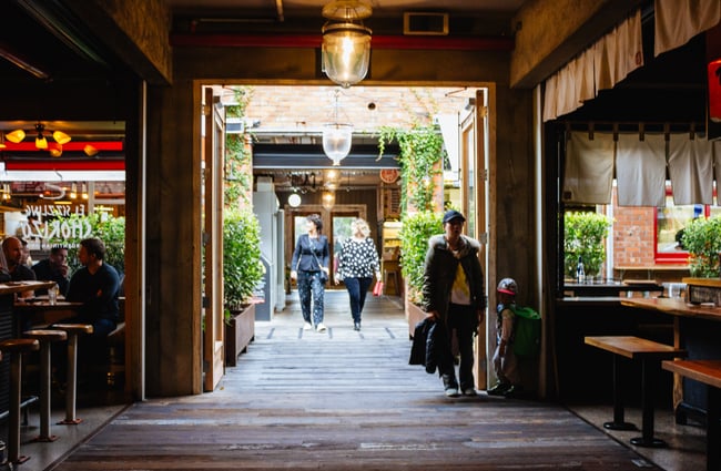 The interior of Ponsonby Central.