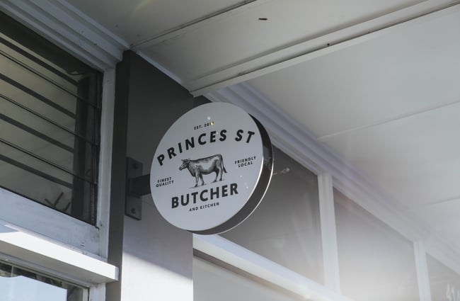 The exterior sign.